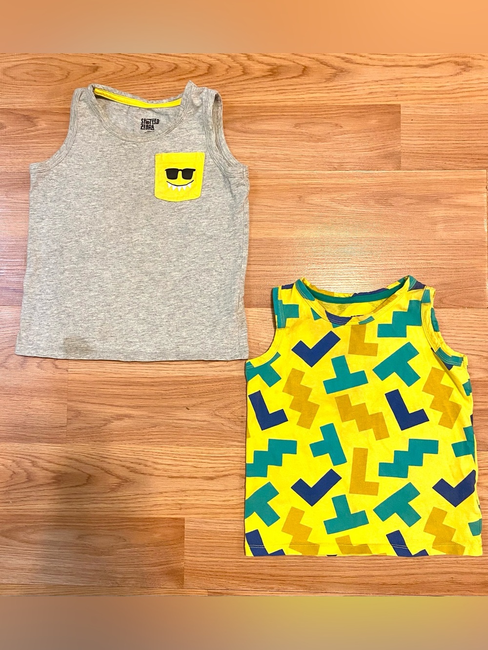 ⛱️4T BOYS TANK TOPS BUNDLE OF 4! SUMMER SHIRTS SLEEVELESS GRAPHIC TANKS July 4th - Picture 4 of 10